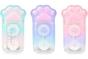 BOPRKTM 3 Stück Korrekturroller Mini Korrekturband für Katzenkrallen Bunte korrekturroller Cute Korrekturband Katze Kleberolle mit Korrekturband für Studenten Schule und Büro