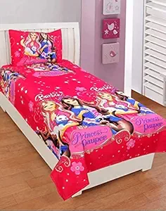 Bestie Homes 180 TC Microfiber Single 3D Luxury Bed Sheet with 1 Pillow Cover Single Bed (60 x 90 inch)