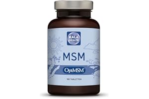 ‎KALA HEALTH Kala Health - OptiMSM® (Methylsulfonylmethan) Tabletten hochdosiert, 99,9% reines MSM schwefel Laborgeprüfte Herstellung ohne Zusätze in den Vereinigten Staaten