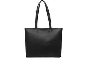 MEMOFYND Sac à Main Noir de Grande Capacité - Sac à Bandoulière Polyvalent Avec Fermeture Éclair pour École et Transport