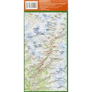 Himalaya Indio, Indian Himalaya, mapa excursionista plastificado. Escala 1:350.000. Kaszmir, Ladakh, Zanskar, Lahul, Rupshu, Spiti, Kinnaur, Garhwal,