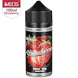 Vape Liquid, E Liquid, IMECIG Strawberry Vape Juice, 100ML Large Capacity, Vape Oil with Child Lock, E Liquid Fits All E Cigarettes Starter Kits, 70VG/30PG, No Nicotine
