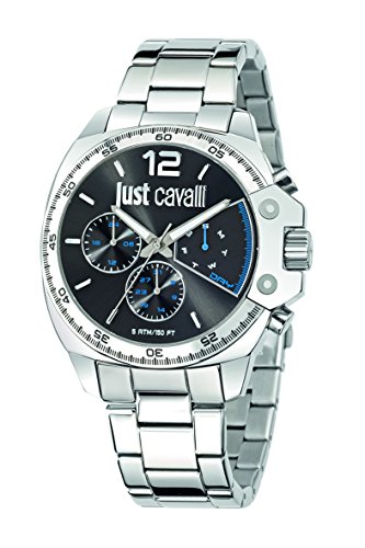 Just Cavalli Herren-Armbanduhr JUST Escape Analog Quarz Edelstahl R7253213001