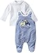 Schnizler Unisex Baby Footies -  Blue - 0-3 Months