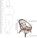 A&E Brown Chair made of Rattan & Wicker