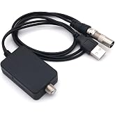 DollaTek HDTV Indoor HD Digital TV Antenna Signal Booster Floor Receiver ATSC TV Antenna Amplifier - Black