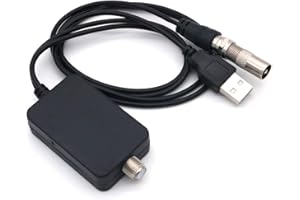 DollaTek HDTV Antenna TV digitale HD da interno Amplificatore di segnale TV Amplificatore di segnale Ricevitore di terra Amplificatore di antenna TV ATSC-Nero