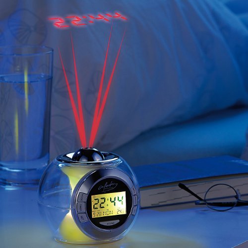 infactory Moderner Projektions-Wecker mit Farbwechsel und Naturklängen - 3