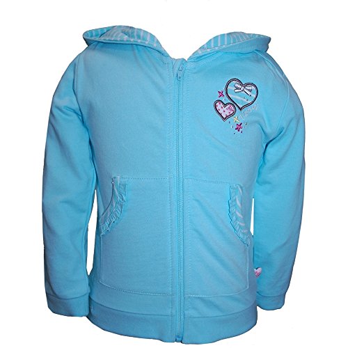 Salt and Pepper - Baby girl sweat jacket, light blue - 68hellblau