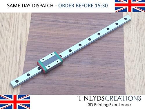 MGN12 12mm Miniature Linear Rail Slide Carriage 300mm 3D Printer CNC Laser