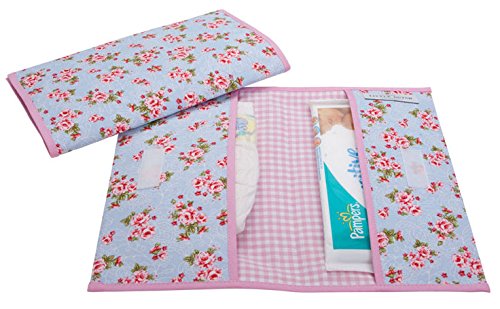 Little Dutch Diaper Pouch (Light Blue Rose)