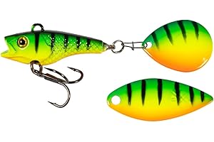 ‎LMAB LMAB Good Vibe Jigspinner, mit Wechsel Blade, Jig Spinner zum Angeln, Barsch & Hecht Spinjig