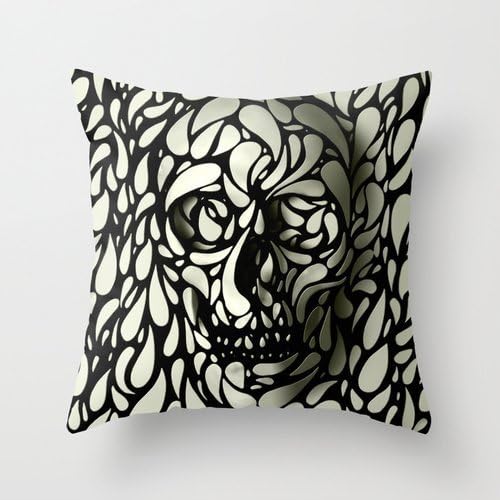 MaSoyy The Skull Throw Cushion Covers Of ,20 X 20 Inches / 50 By 50 Cm Decoration,gift For Bar,chair,home Theater,kids Girls,home Office (double Sides)