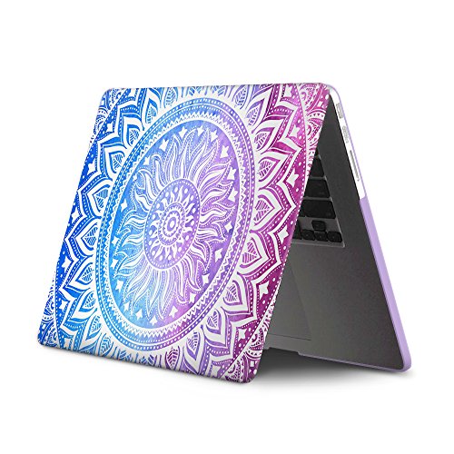 Case MacBook Pro 13 Retina Hülle Violett , Haocoo Mandala Design Ultra Slim Dünn Kratzfeste matt rutschfest Hartschale Kunststoff Schutzhülle Snap case für Apple MacBook Pro 13 Zoll Retina (Modell: A1425 / A1502) - 5