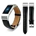 Produktbild Jisoncase Fitbit Charge 2 Leder Armband, Lammleder, Schwarz, passend für Handgelenke von 130 mm bis 208 mm, JS-FC2-06L10