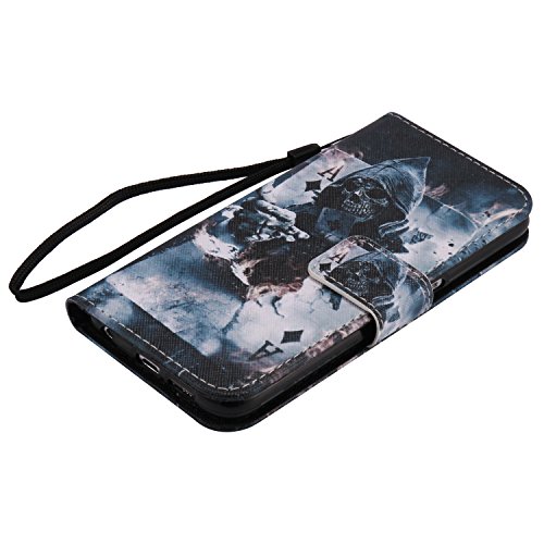 Feeltech Samsung Galaxy S6 Hülle PU-Leder und Brieftasche Bunte Muster Fall mit Magnetverschluss, Hybrid-Kickstand mit Stand-Funktion, schlagen Sie schützende weiche TPU Stoßstangenabdeckung und Kreditkartenhalter für Samsung Galaxy S6 Handgelenk Bügel-Buch-Art-Geldbeutel-Tasche mit 2 In 1 Berühren Sie Stift – Schürhaken - 6
