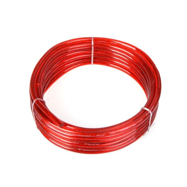 1500W Car Audio Wire Wiring Amplifier Subwoofer Speaker Installation Kit 8GA Power Cable 60 AMP Fuse Holder – Bild 3