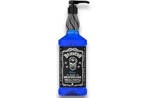 Bandido Shaving Gel Men Bleu 1000 ml - gel à raser transparent rasage homme non moussant rasage précis des contours de la barbe
