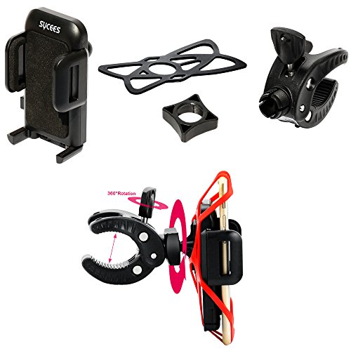 Fahrrad Handyhalterung, SYCEES Universal drehbar Handyhalter Fahrrad Handy Halterung verstellbar für das Smartphones wie iPhone 7 7plus / 6 6s plus / 5 5s 5c - 3