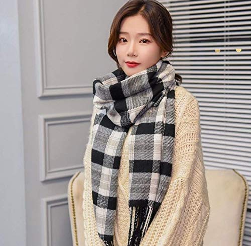 DHLZ Sciarpa Scialle scozzese caldo per studenti a sezione lunga, autunno e inverno, spesso 200 * 65Cm