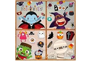 RMMD Halloween Window Stickers - 10 Sheet Halloween Window Decorations Cute Window Clings for Kids Hallowe'en Windows Stickers for Glass Hallowe'en Windows Decals Decorations Party Favors Supplies