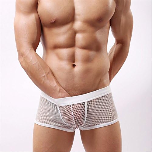 Men are Four Corner Low Waist Underwear Transparent Flat Ice Silk Yarn Breathable Underwear ,Xxl Youth.
