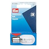 Spendet warmweißes Licht Prym 611359 Glühbirne für Nähmaschinen, 15W, Bajonett-Fassung, transparent, 19mm