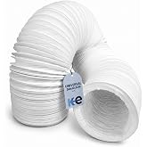 Anakel Home Universal 3 m Evacuation Pipe for Dryer Made of PVC with Steel Wire Reinforcement | &Oslash;102mm Flexible Air Outlet Pi