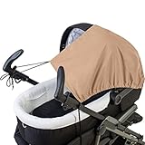 Sonnensegel / Sonnenverdeck (UV-Schutz 50+) für Buggy / Kinderwagen (PEAR-Polyester) im angesagten MELANGE-Design - 4