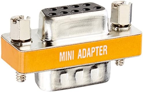 CablesOnline DB9 Null Modem Female to Female Slimline Data Transfer Adapter/Gender Changer, (10-Pack) (AD-N06M-10)