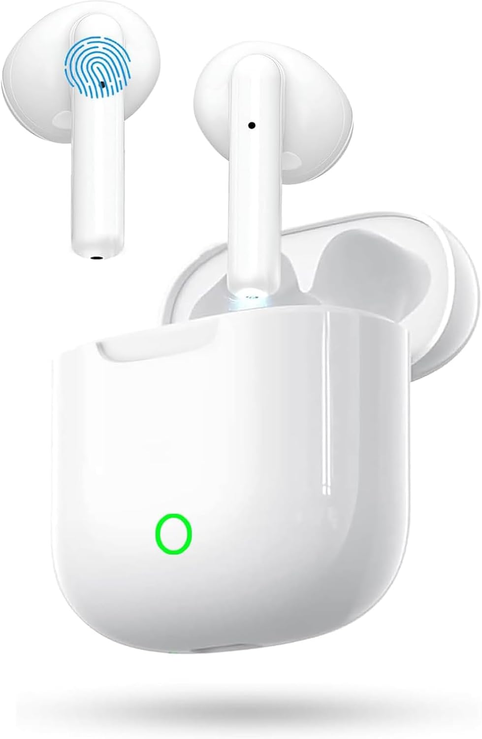 Auriculares Inalámbricos, Auriculares Bluetooth 5.4 In Ear,4 HD Mic con Reducción de Ruido ENC,58 Horas,Control Táctil,Cascos Inalambricos Bluetooth IP7 Impermeable Audifonos para iPhone/iOS/Android