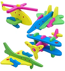 Toyshine Wooden Plane Set, Pretend Play Building Set Tool Set Fix It Learning Educational Construction Toy-Wooden Creative Gift for 3 4 5 6 Year Old Kids Toddlers