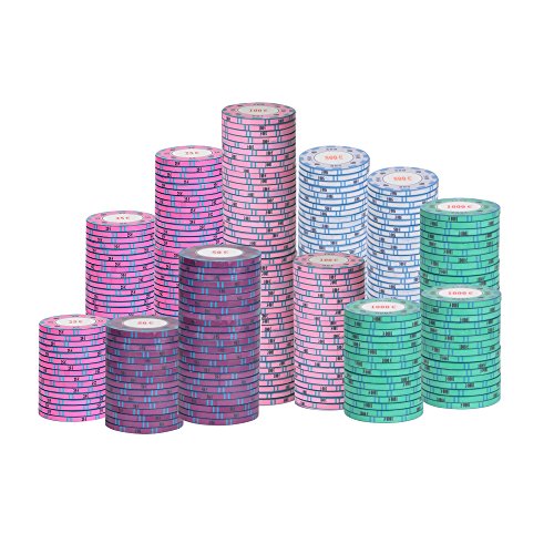 Preisvergleich Produktbild 300 Keramikchips Cash Game Ultimate Pokerchips Chips Top Qualität NEU