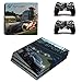 Produktbild Playstation 4 Pro + 2 Controller Aufkleber Schutzfolien Set - GT Sport (2) /PS4 P