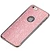 Produktbild Homikon Plating Silikon Hülle KThree-Stage Überzug TPU Tasche Bling Glänzend Glitzer Handyhülle Durchsichtig Kirstall Clear Schutzhülle Case Cover Etui Kompatibel mit iPhone 8 Plus/7 Plus - Roségold