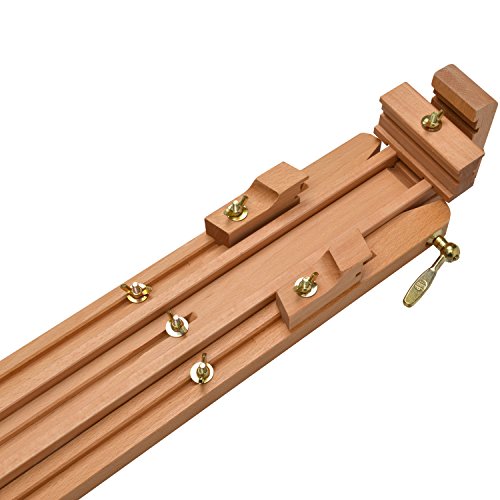 Artina® Feldstaffelei Porto tragbare Profi Staffelei aus massivem Buchenholz Outdoor-Staffelei für Leinwände bis 111 cm - 5