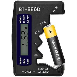 Serplex® Universal Battery Tester Checker, LCD Digital ...