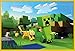 Produktbild Minecraft - Ocelot Chase - Videospiel PC Poster Plakat Druck - Größe 91,5x61 cm + Wechselrahmen der Marke Shinsuke® Maxi aus Kunststoff Gelb - mit Acrylglas-Scheibe.