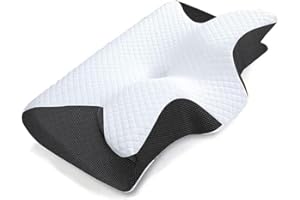 SANTUO Pillowdaddy Pillow Daddy Das Nacken - Therapiekissen Antischnarchkissen Ergonomisches Memory Foam Kissen – Nackenstützkissen Für Seiten, Rücken & Bauchschläfer, Atmungsaktiv & Waschbar,Schwarz