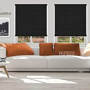 MSR 116 Wooden Blinds/Curtains and Shades for Home Furnishing(Balcony,Kitchen,Bedroom,Bathroom etc) Black (111 cm(W) 111 cm(H))