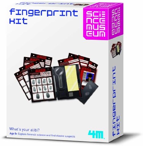 Finger Print Kit - Children Kids Boys Girls - Detective Role Play Kit - Great Christmas Xmas Gift Present Fun Games &amp; Toys Idea Age 8+