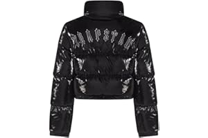 YIJEE YiLianDa Trapstar Chaqueta Hombre Mujer Invierno Cálido Chaqueta Plumas con Logo Estampado Plumiferos Trapstar London con Capucha Abrigo Acolchado Ligero para Parejas