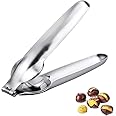 DELFINO Nutcracker Chestnut Clip, Nut Cracker Sheller Walnut Pliers, 304 Stainless Steel Chestnut Opener, Multifunctional Kitchen Tools for Dried Fruit