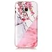 Produktbild Lanvi go Hülle für Samsung Galaxy A3 (2017) SM-A320F/DS, Marmor Design Backcover Case Handy Schutzhülle Soft TPU Gel Hülle für Samsung Galaxy A3 (2017) (Blume Marmor Mix)