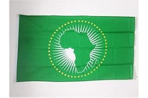 AZ FLAG - African Union Flag - 3x5 Ft - 100D Polyester Ua Banner with Two Metal Grommets - Fade Resistant - Vivid Colors - 3' x 5' Feet - 150x90 Cm
