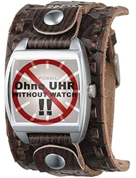 Fossil Herren-Armbanduhr JR9354 braun Lederband