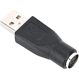 ASHATA PS-2 to usb,5PCS USB Male to for PS/2 Female Adapter Converter for Keyboard Mouse with for PS/2 Interface,PS/2 Male Co