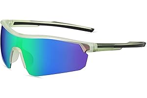 JINGTOPS Gafas Ciclismo para Niños 5 a 16 Años, Gafas de Sol Polarizadas Deportivas Adolescentes, Gafas Ciclista UV400 con Almohadillas Nasales y Montura TR90, Gafas Sol Deportivas para Niñas Niños