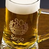 Calledelregalo Regalo Personalizable para cumpleaños: Jarra de Cerveza...