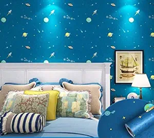 Jaamso Royals Wallpaper Space Universe Children Room Starry Sky Planet Wallpaper